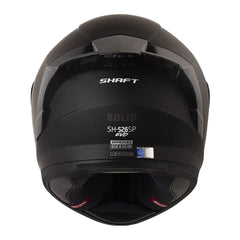 Casco Shaft 526sp Evo Solid Negro Gris Visor Iridium Rojo