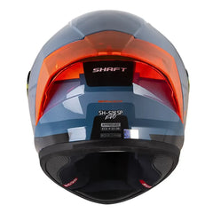 Casco Shaft 52Sp Evo Bandox Azul Naranja Visor Revo Rojo