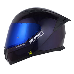 Casco Shaft 549Sp Solid Camaleon Silver Visor Iridium Azul