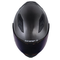 Casco Shaft 549Sp Solid Gris Metalico Negro Visor Iridium Azul
