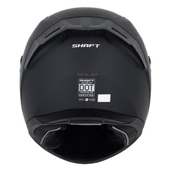 Casco Shaft 549Sp Solid Negro Gris Oscuro Visor Revo Rojo