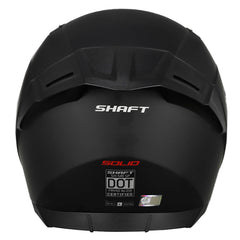 Casco Shaft 549Sp Solid Negro Rojo Visor Revo Rojo