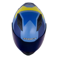 Casco Shaft 549 Sp Total Iii Azul Amarillo Visor Iridium Azul