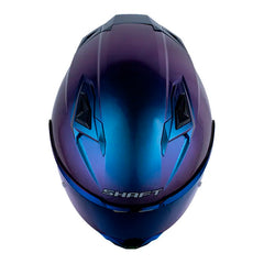 Casco Shaft 556 Taipan Solid Sunset Camaleon Gris Visor Iridium Azul