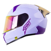 Casco Shaft 560 Evo Solid Morado Claro Visor Revo Morado