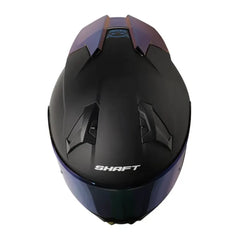 Casco Shaft 560 Evo Solid Negro Azul Visor Iridium Azul