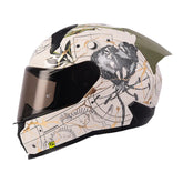 Casco Shaft 560 Evo Within Arena Claro Holografico Dorado Visor Smoke