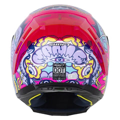 Casco Shaft 562 R Maniac_X Fucsia Morado Visor Iridium Morado