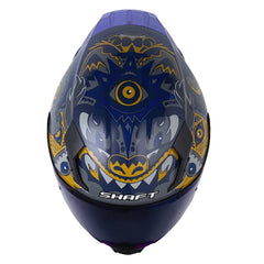 Casco Shaft 562 R Manic_X Azul Oscuro Gris Visor Iridium Azul