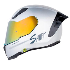 Casco Shaft 562 R Solid Camaleon Blanco Gris Visor Revo Rojo