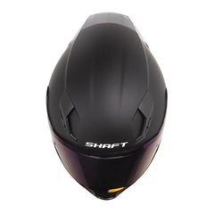 Casco Shaft 562 R_Solid Negro Amarillo Neón Visor Iridium Azul