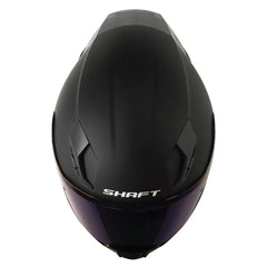 Casco Shaft 562 R_Solid Negro Gris Visor Iridium Azul