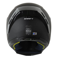 Casco Shaft 562 R_Solid Negro Gris Visor Iridium Azul