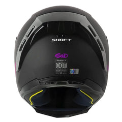 Casco Shaft 562 R_Solid Negro Morado Visor Iridium Morado