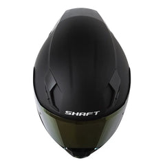 Casco Shaft 562 R_Solid Negro Rojo VIsor Revo Rojo