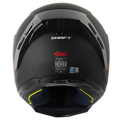Casco Shaft 562 R_Solid Negro Rojo VIsor Revo Rojo