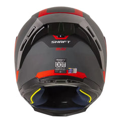 Casco Shaft 562 R Suuroka Gris Oscuro Rojo Visor Iridium Rojo
