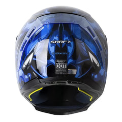 Casco Shaft 562 R_Toxic Negro Azul Visor Iridium Azul