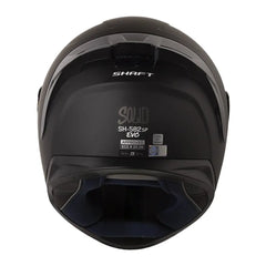 Casco Shaft 582Sp Evo Solid Negro Gris Visor Iridium Azul