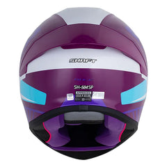 Casco Shaft 584 Sp Race Morado Oscuro Visor Revo Morado