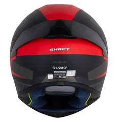 Casco Shaft 584 Sp Race Negro Gris Oscuro Visor Revo Rojo