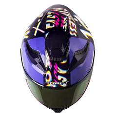 Casco Shaft 584 Sp Rgb Morado Visor Revo Morado