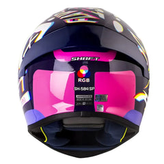 Casco Shaft 584 Sp Rgb Morado Visor Revo Morado