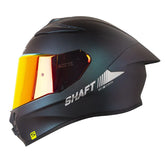 Casco Shaft 584 Sp Solid Camaleon Azul Morado Visor Revo Rojo