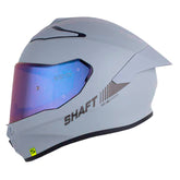 Casco Shaft 584 Sp Solid Gris Gris Oscuro Visor Iridium Azul