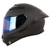 Casco Shaft 584 Sp Solid Gris Oscuro Negro Visor Iridium Azul
