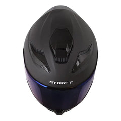 Casco Shaft 584 Sp Solid Gris Oscuro Negro Visor Iridium Azul