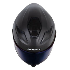 Casco Shaft 584 Sp Solid Gris Oscuro Negro Visor Iridium Azul