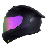 Casco Shaft 584 Sp Solid V2 Negro Morado Visor Revo Morado