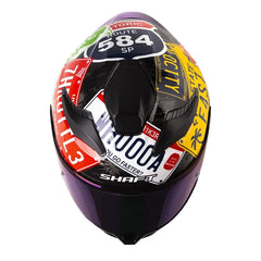 Casco Shaft 584 Sp State Negro Amarillo Neón Visor Iridium Azul