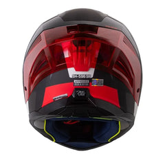 Casco Shaft 596 Fick Negro Rojo Visor Silver
