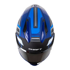 Casco Shaft 596 Sp Cosmo Azul Oscuro Gris Visor Iridium Silver