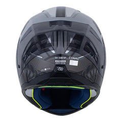 Casco Shaft 596 Sp Cosmo Gris Oscuro Visor Iridium Azul