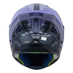 Casco Shaft 596 Sp Cosmo Morado Claro Gris Visor Revo Morado