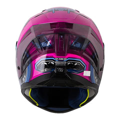 Casco Shaft 596 Sp Sport-Head Fucsia Visor Iridium Morado