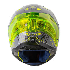 Casco Shaft 596 Vintage Car Gris Visor Iridium Silver