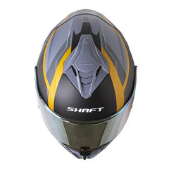 Casco Shaft 598 Gtr Speedou Gris Visor Iridium Dorado