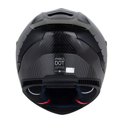 Casco Shaft Carbonite Solid Negro Carbono Visor Revo Morado