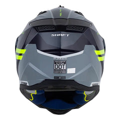 Casco Shaft Mx360 Flush Azul Oscuro Gris Oscuro Visor Iridium Azul