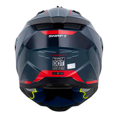 Casco Shaft Mx360 Kosh Gris Rojo Visor Revo Rojo