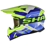 Casco Shaft Mx60 Joukar Azul Amarillo Neon