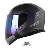 Casco Shaft Pro 300 Modular Solid Camaleon Visor Iridium Azul