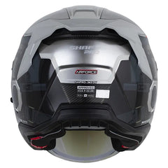 Casco Shaft Pro 343 Dv Airforce Cromado Gris Oscuro Visor Iridium Azul