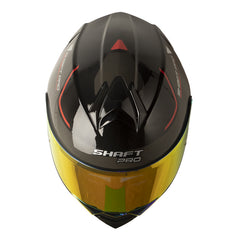 Casco Shaft Pro 4000Dv Evo Laced Negro Rojo Visor Revo Rojo