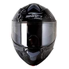 Casco Shaft Pro 4000Dv Evo Ride_Rust Negro Gris Visor Iridium Silver