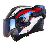 Casco Shaft Pro 4160 Move Toe Negro Azul Oscuro Visor Iridium Azul